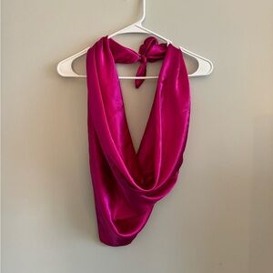 Pink Scarf Top
